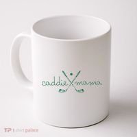 Caddie Mama Cute Golfing Golfer Mom Golf 1st Birthday Mommy Coffee Mug thumb 0