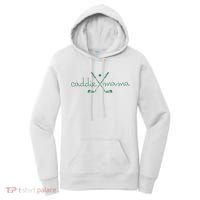 Caddie Mama Cute Golfing Golfer Mom Golf 1st Birthday Mommy Women's Hoodie thumb 0