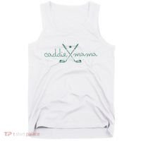 Caddie Mama Cute Golfing Golfer Mom Golf 1st Birthday Mommy Tank Top thumb 0