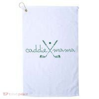 Caddie Mama Cute Golfing Golfer Mom Golf 1st Birthday Mommy Golf Towel thumb 0