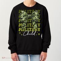 Camouflage Military Child Coquette Bow Camo Women's Sweatshirt thumb 0