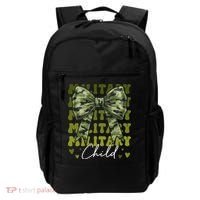 Camouflage Military Child Coquette Bow Camo Backpack thumb 0