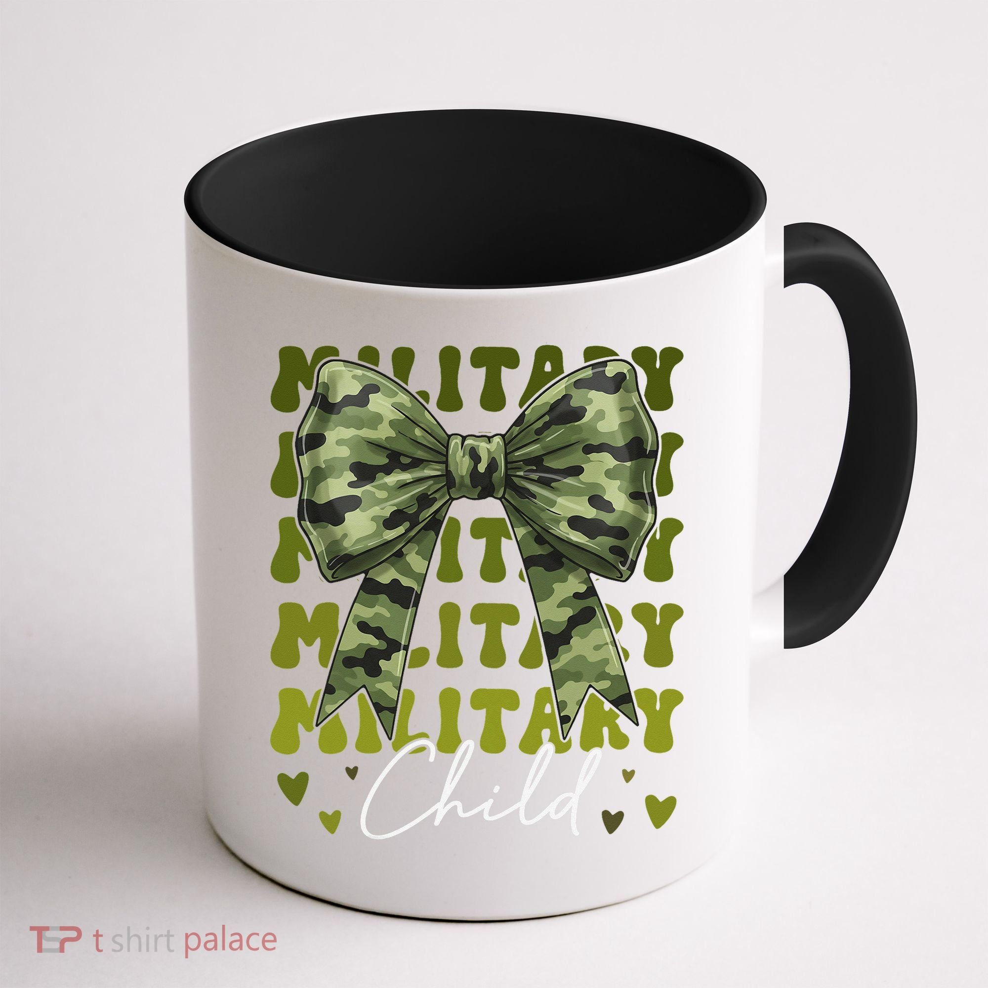 Camouflage Military Child Coquette Bow Camo Coffee Mug