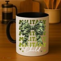 Camouflage Military Child Coquette Bow Camo Coffee Mug thumb 4