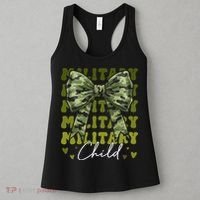 Camouflage Military Child Coquette Bow Camo Women's Tank Top thumb 3