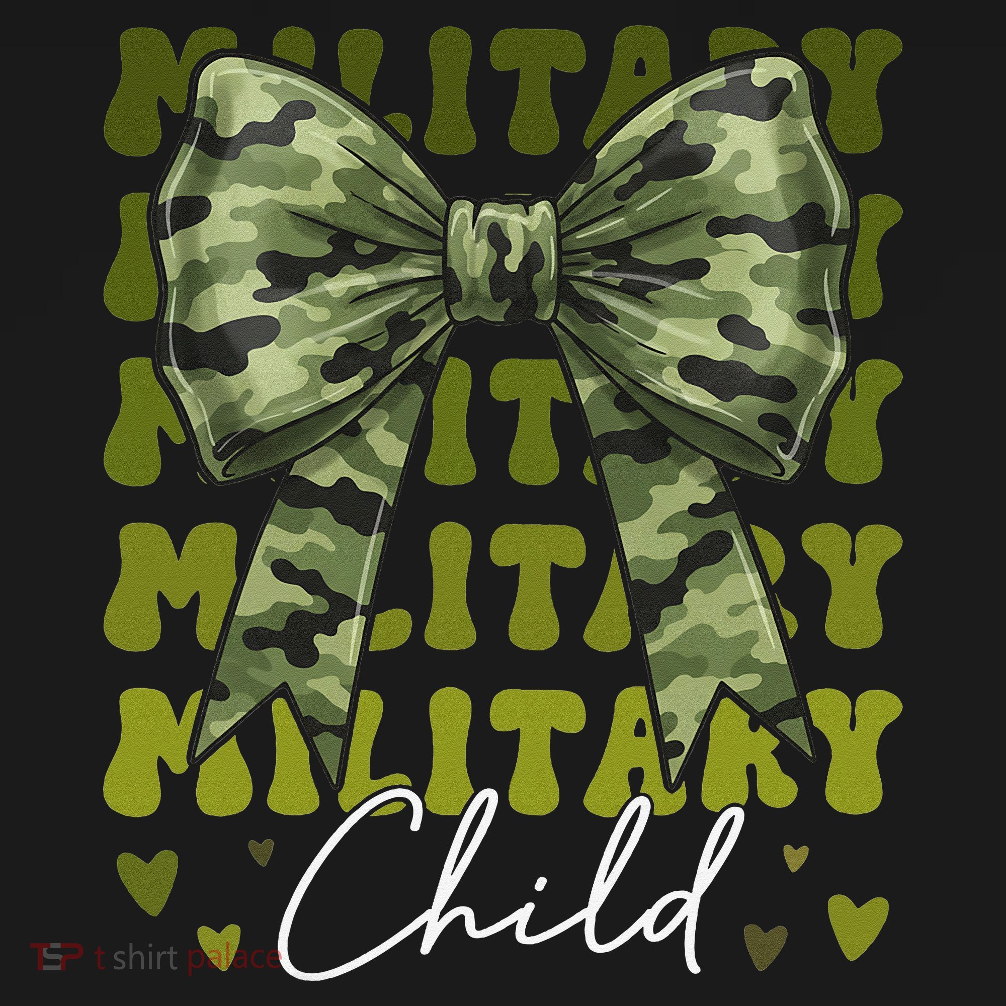 Camouflage Military Child Coquette Bow Camo Women's Tank Top