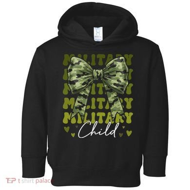 Camouflage Military Child Coquette Bow Camo Toddler Hoodie