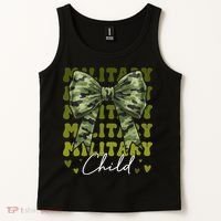 Camouflage Military Child Coquette Bow Camo Tank Top thumb 2