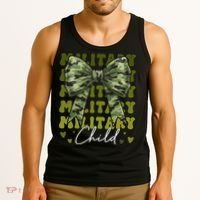 Camouflage Military Child Coquette Bow Camo Tank Top thumb 3