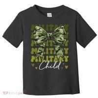 Camouflage Military Child Coquette Bow Camo Toddler T-Shirt thumb 0