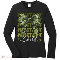 Camouflage Military Child Coquette Bow Camo Women's Long Sleeve Shirt thumb 0