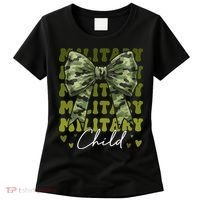 Camouflage Military Child Coquette Bow Camo Women's T-Shirt thumb 0