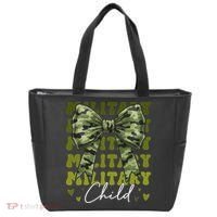 Camouflage Military Child Coquette Bow Camo Tote Bag thumb 0