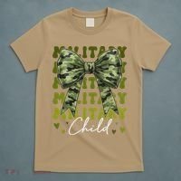 Camouflage Military Child Coquette Bow Camo T-Shirt thumb 5