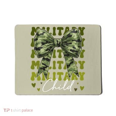 Camouflage Military Child Coquette Bow Camo Mousepad