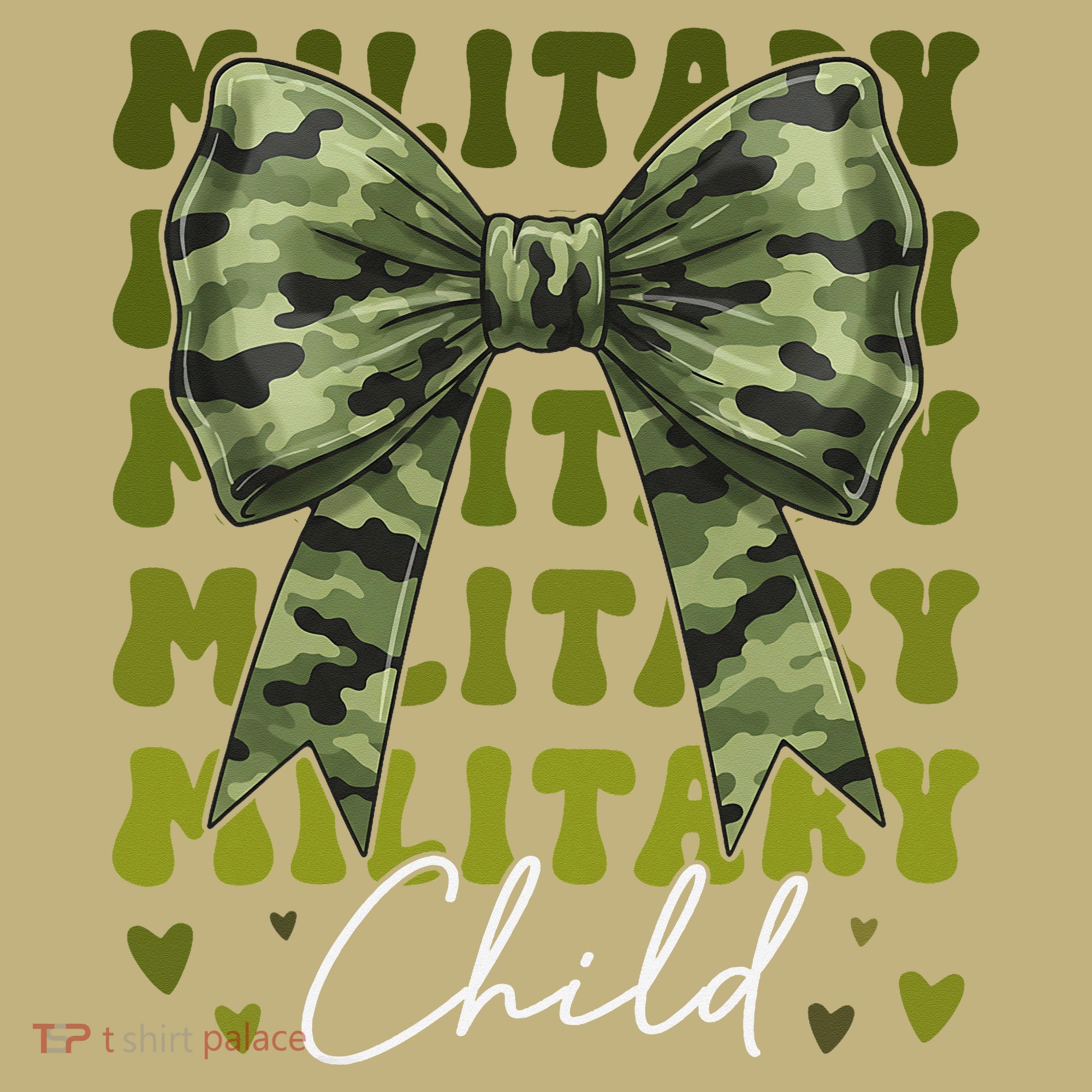 Camouflage Military Child Coquette Bow Camo Mousepad