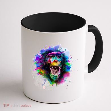 Colorful Monkey Coffee Mug back