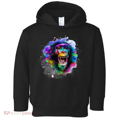 Colorful Monkey Toddler Hoodie