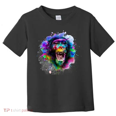 Colorful Monkey Toddler T-Shirt