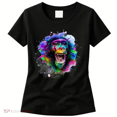 Colorful Monkey Women's T-Shirt