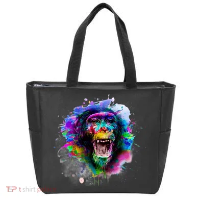 Colorful Monkey Tote Bag