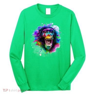 Colorful Monkey Long Sleeve Shirt