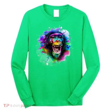 Colorful Monkey Long Sleeve Shirt