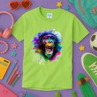 Colorful Monkey Kids T-Shirt thumb 3