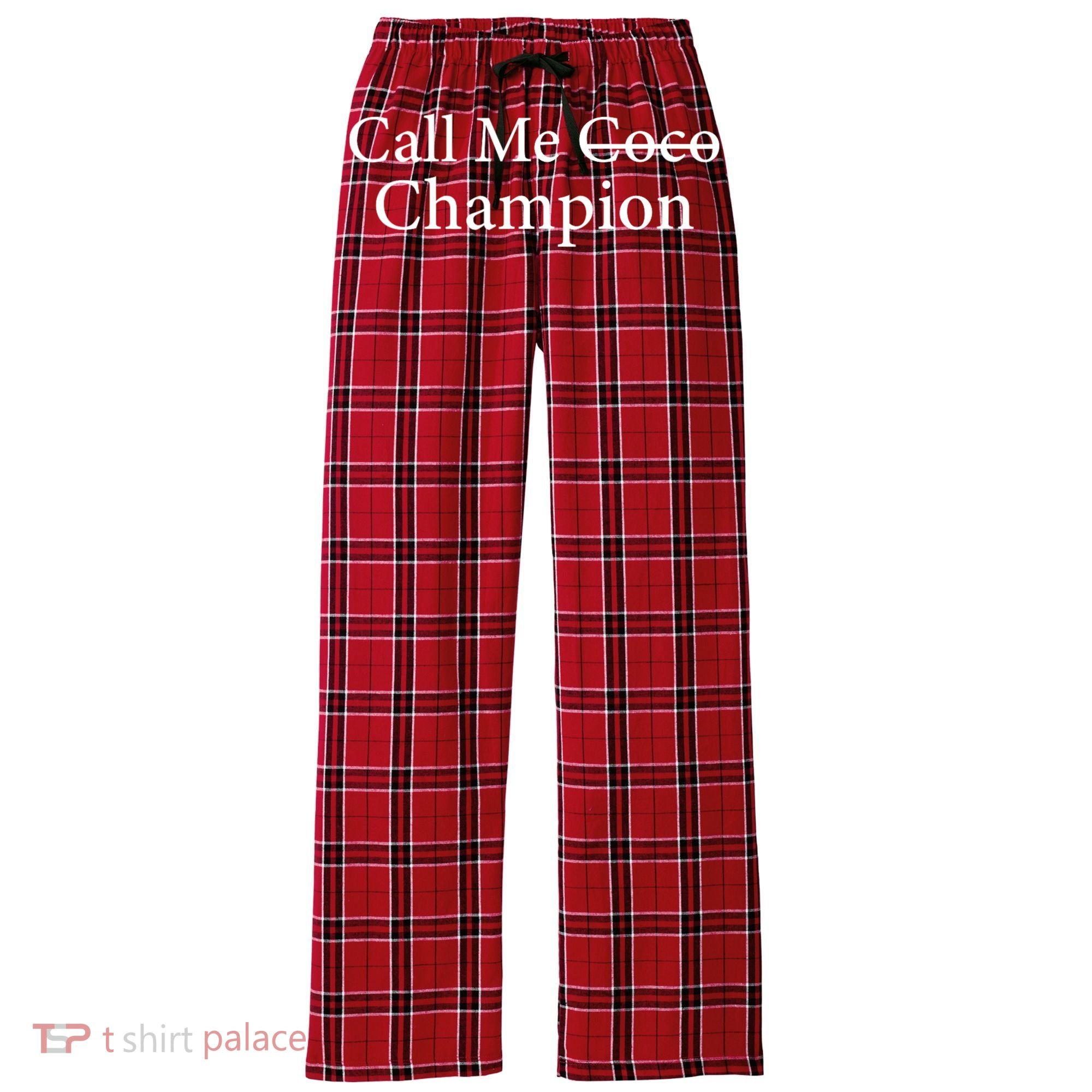 Call Me Coco Call Me Champion Women's Flannel Plaid Pajama Pants