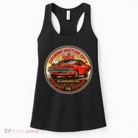 Cruisin Motor City Detroit To Pontiac Muscle Car Emblem Women's Tank Top thumb 0