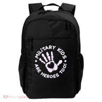 Cute Military Children Are Heroes Too Backpack thumb 0