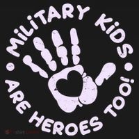 Cute Military Children Are Heroes Too Button thumb 1