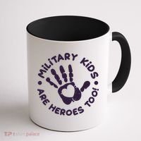 Cute Military Children Are Heroes Too Coffee Mug thumb 1