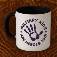 Cute Military Children Are Heroes Too Coffee Mug thumb 2