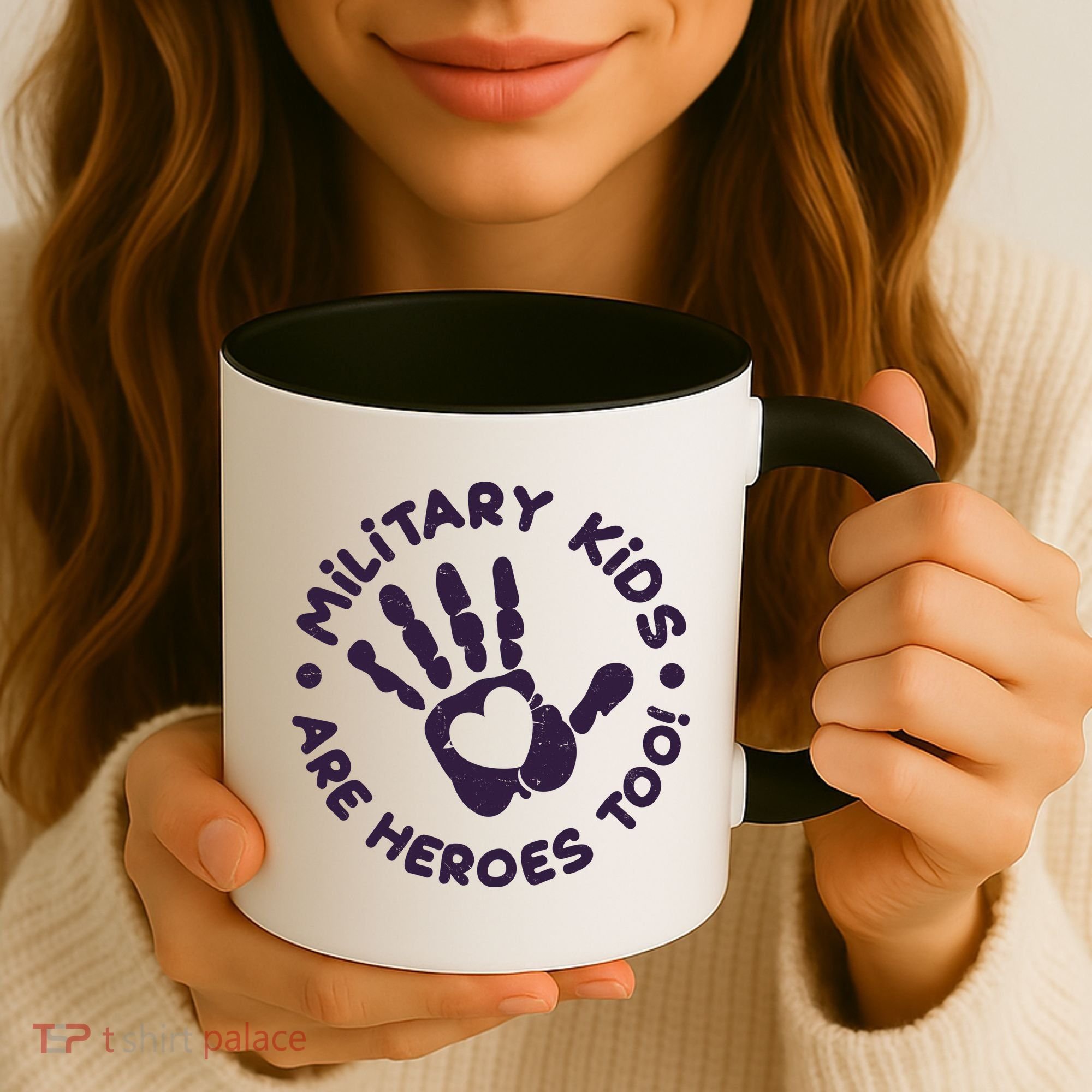 Cute Military Children Are Heroes Too Coffee Mug
