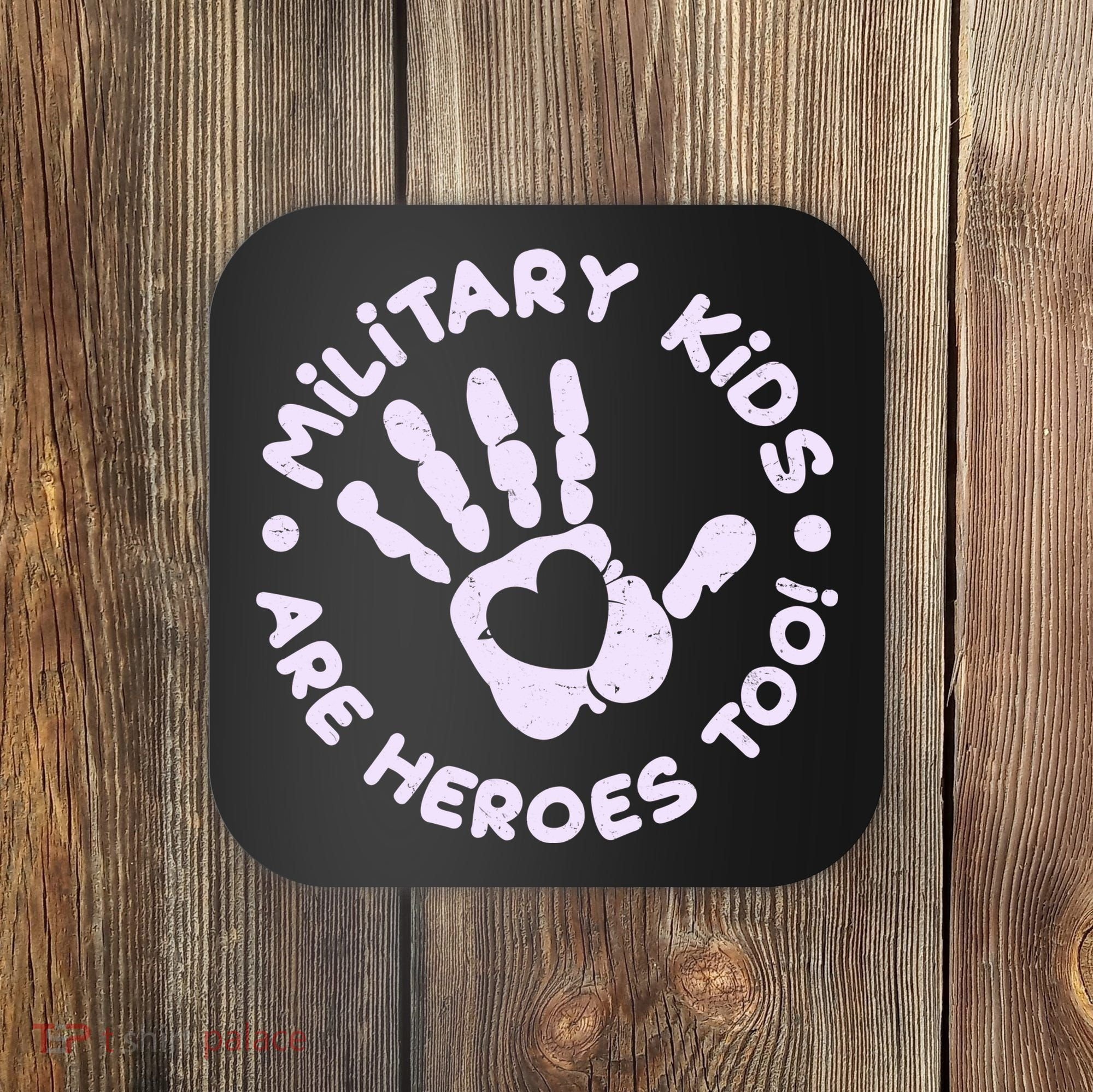 Cute Military Children Are Heroes Too Coaster