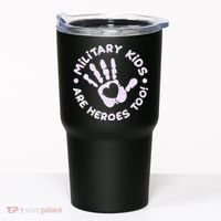 Cute Military Children Are Heroes Too Tumbler thumb 0