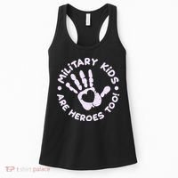 Cute Military Children Are Heroes Too Women's Tank Top thumb 0