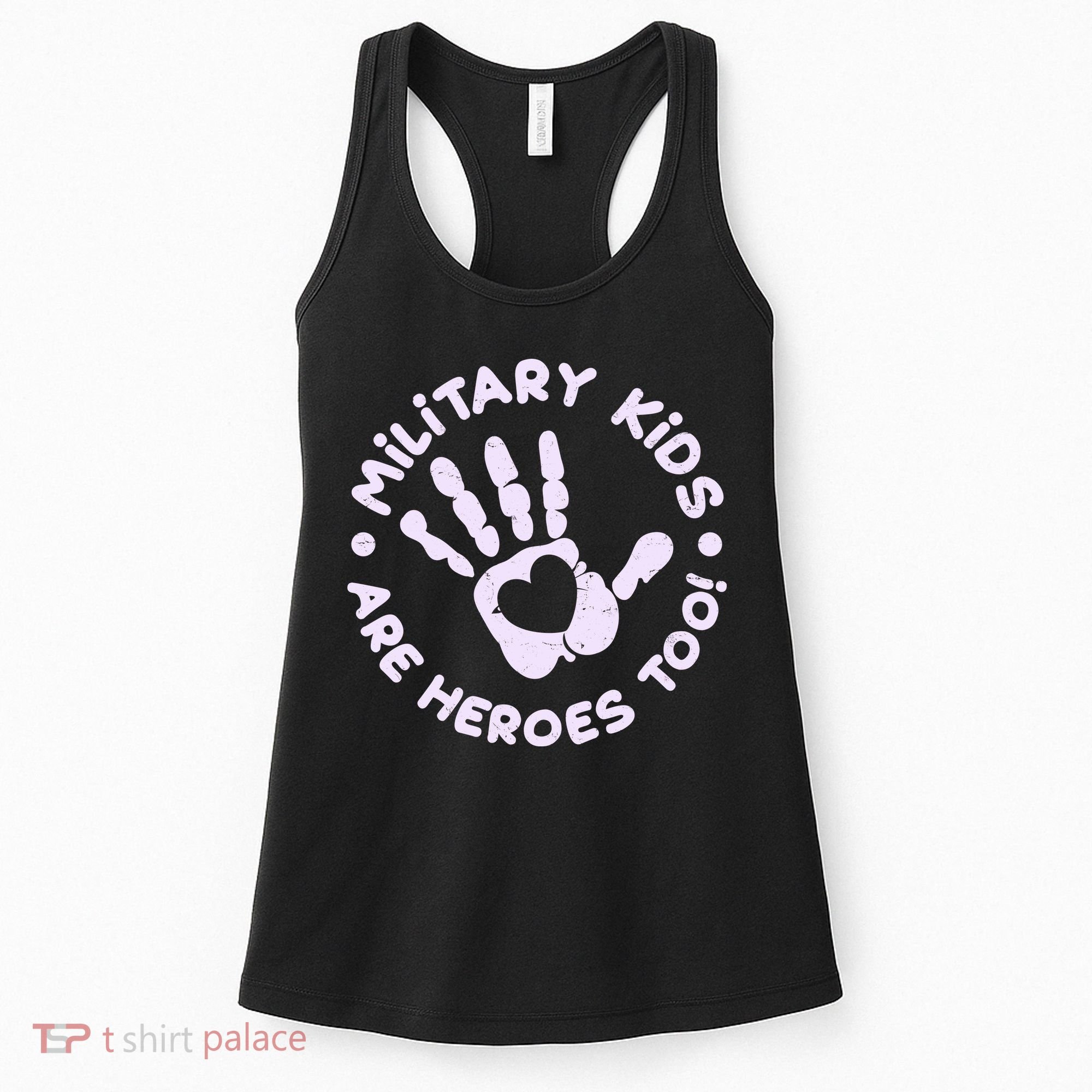 Cute Military Children Are Heroes Too Women's Tank Top