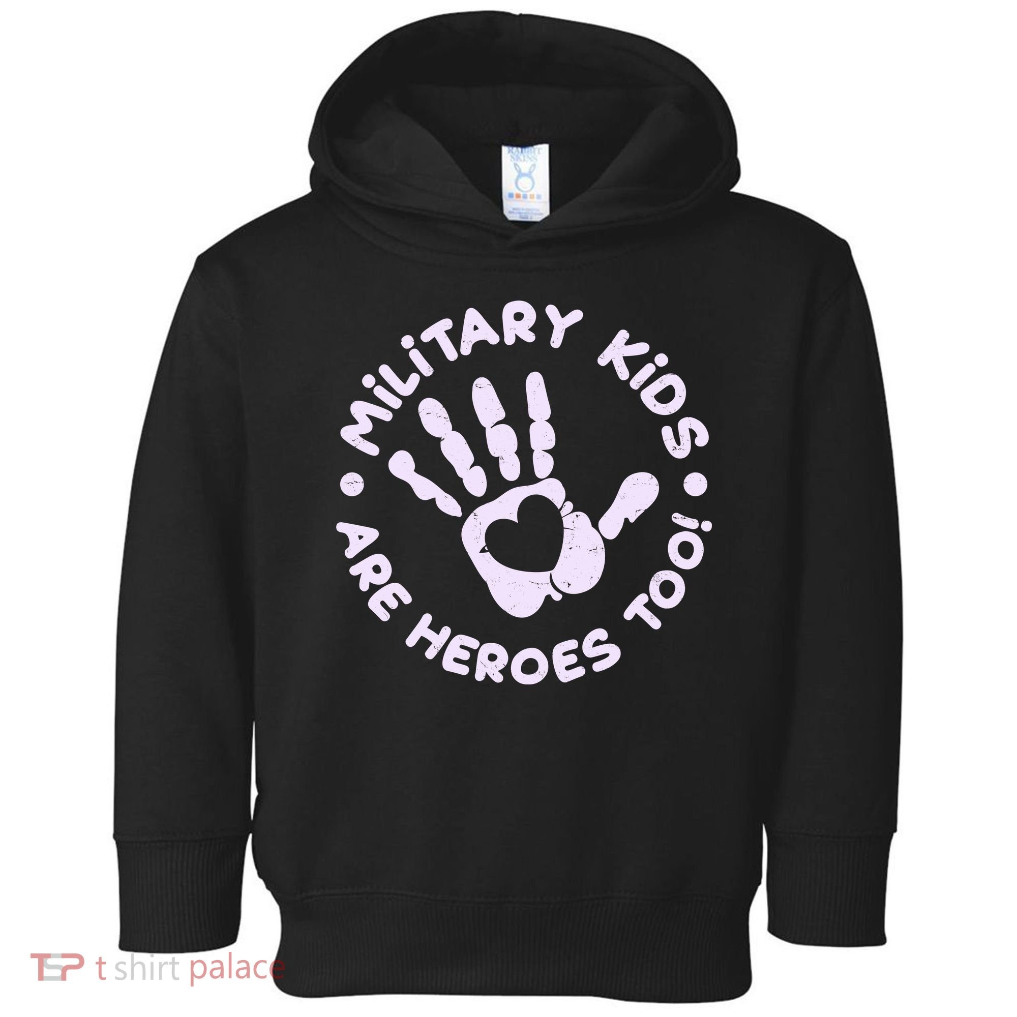 Cute Military Children Are Heroes Too Toddler Hoodie