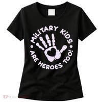 Cute Military Children Are Heroes Too Women's T-Shirt thumb 0