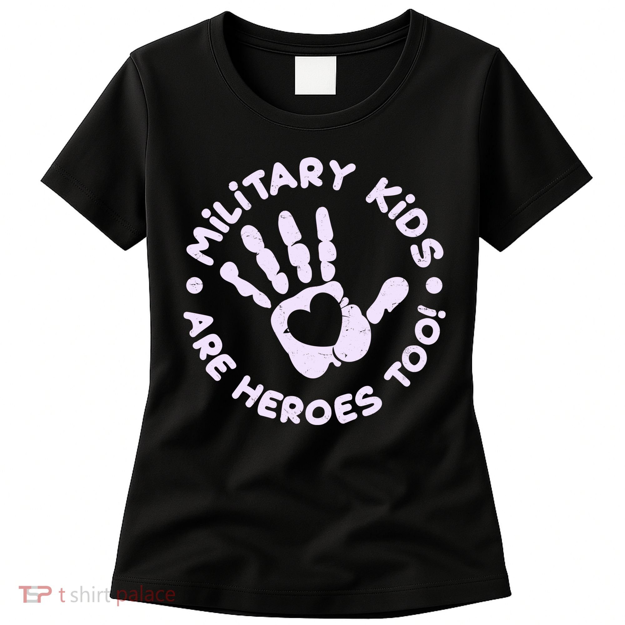 Cute Military Children Are Heroes Too Women's T-Shirt