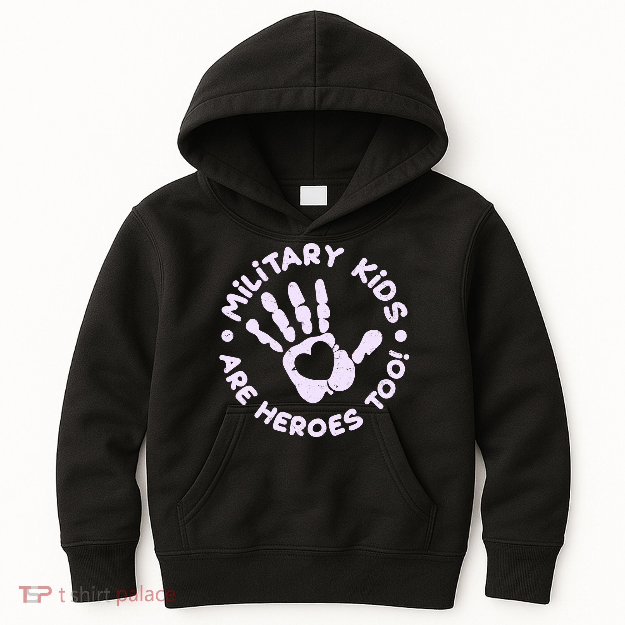 Cute Military Children Are Heroes Too Kids Hoodie