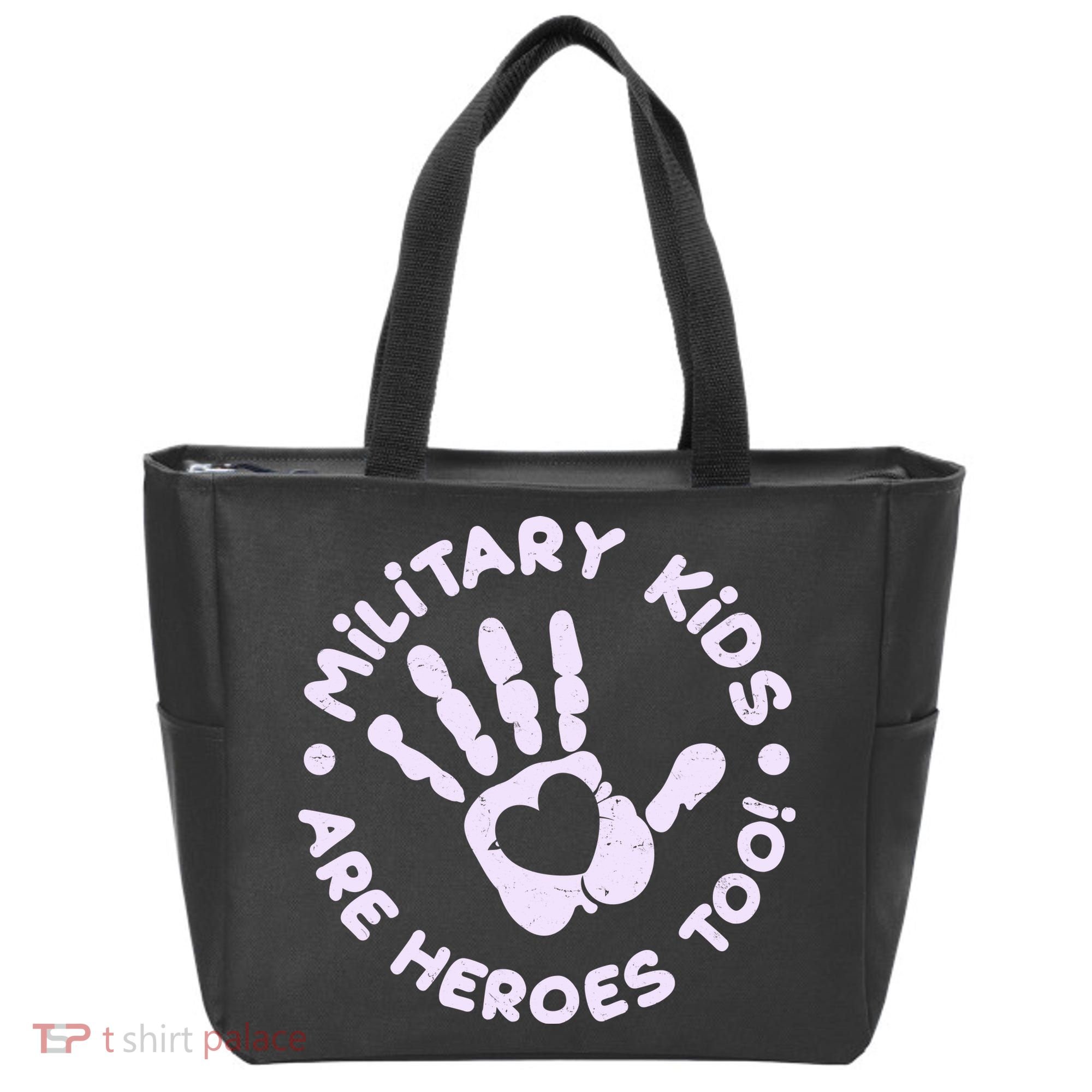 Cute Military Children Are Heroes Too Tote Bag