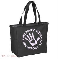 Cute Military Children Are Heroes Too Tote Bag thumb 2