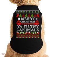 Christmas - Merry Christmas Ya Filthy Animal Doggie Tank thumb 0