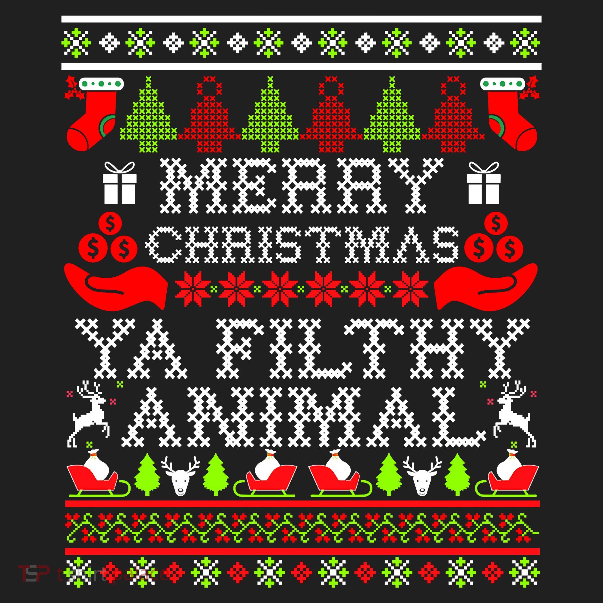 Christmas - Merry Christmas Ya Filthy Animal Beanie