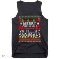 Christmas - Merry Christmas Ya Filthy Animal Tank Top thumb 0