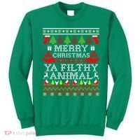 Christmas - Merry Christmas Ya Filthy Animal Sweatshirt thumb 0