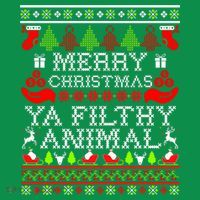 Christmas - Merry Christmas Ya Filthy Animal Sweatshirt thumb 3